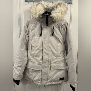 Aritzia Larsen Parka Winter Jacket with Fur Hood size L